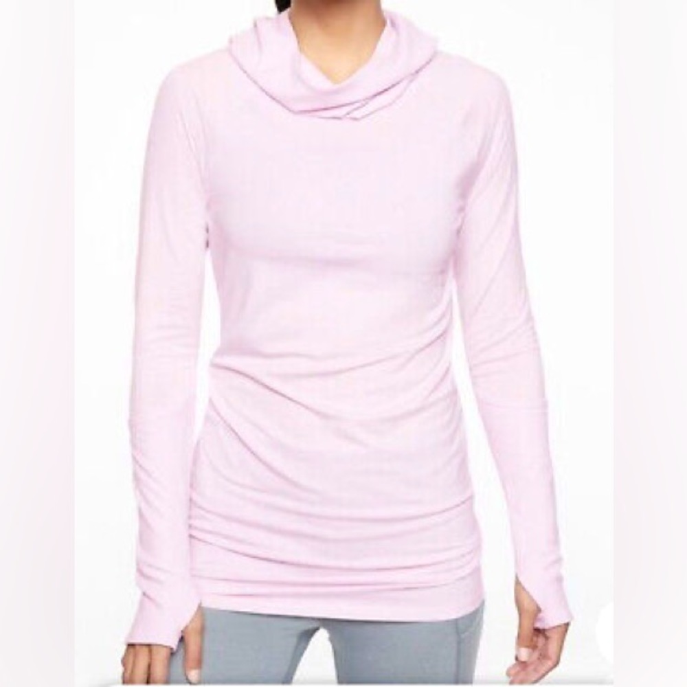 Athleta Essence Tunic, hooded, Womens S, lilac